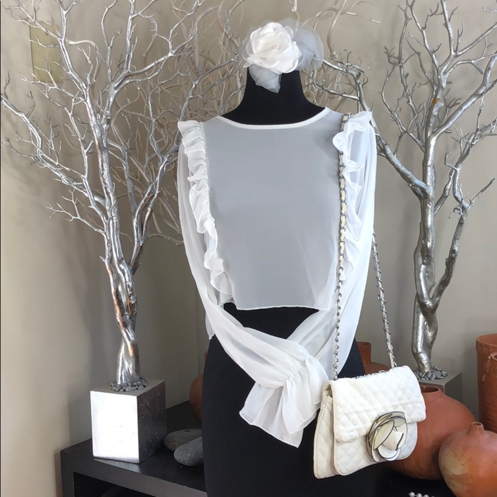 Beautiful ruffles top blouse